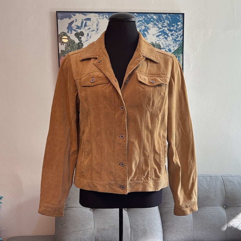 Eddie Bauer Tan Suede Jacket for Women
